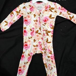 Posh Peanut Pink Rose one piece and head wrap